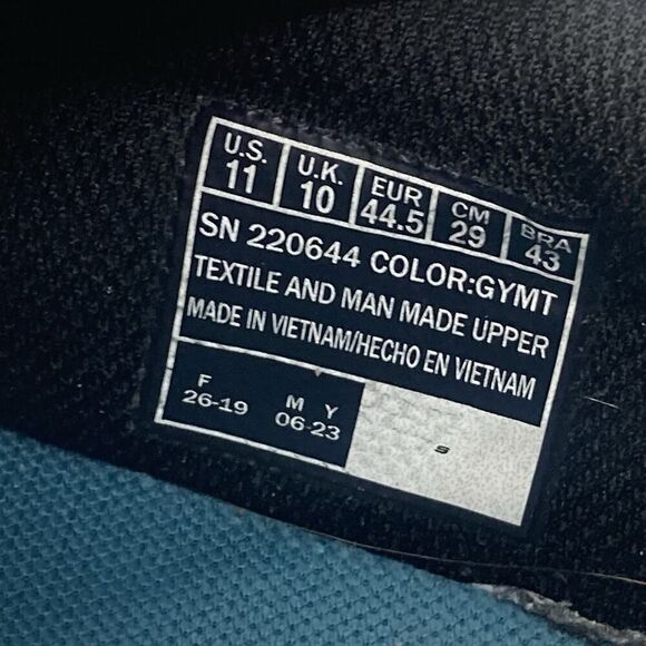 Mens Size 11 Skechers Go Run 7.0 Gray/Black Running Athletic Shoes 220644-GYMT - Picture 11 of 11